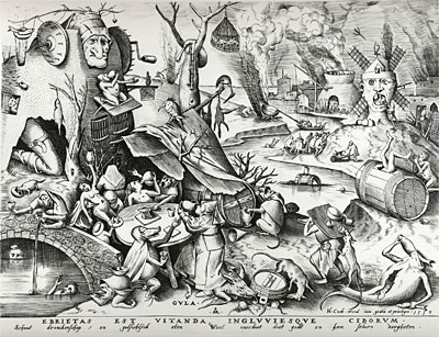 Gluttony, from The Seven Deadly Sins, 1558 | Bruegel the Elder | Giclée Paper Art Print