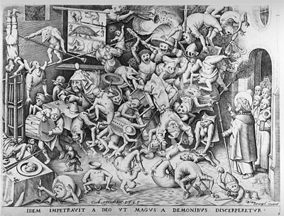 The Fall of the Magical Hermogenes, 1565 | Bruegel the Elder | Giclée Papier-Kunstdruck