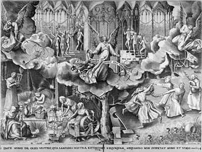 The Parable of the Wise and Foolish Virgins, c.1560 | Bruegel the Elder | Giclée Papier-Kunstdruck