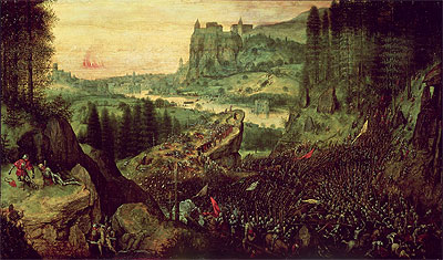 The Suicide of Saul (Selbstmord Sauls), 1562 | Bruegel the Elder | Giclée Canvas Print