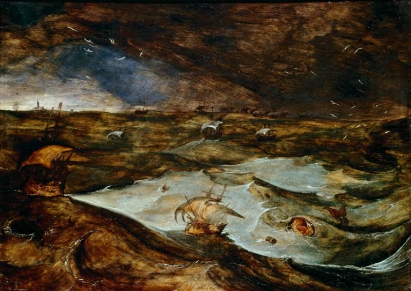 Der Sturm auf dem Meer, c.1568/69 | Bruegel the Elder | Giclée Leinwand-Kunstdruck