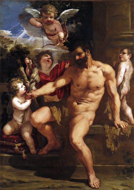 Die Bestrafung des Herkules, 1635 von Pietro da Cortona | Leinwand-Kunstdruck