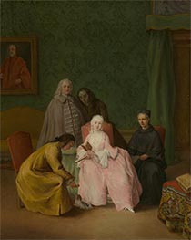The Visit, 1746 by Pietro Longhi | Canvas Print