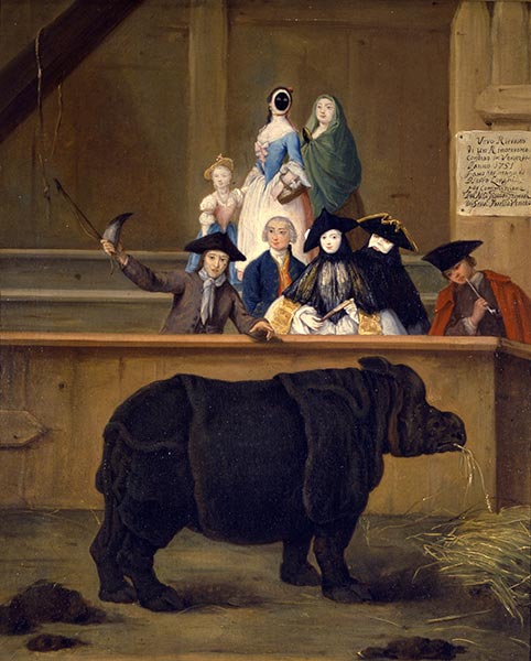 The Rhino, 1751 | Pietro Longhi | Giclée Canvas Print