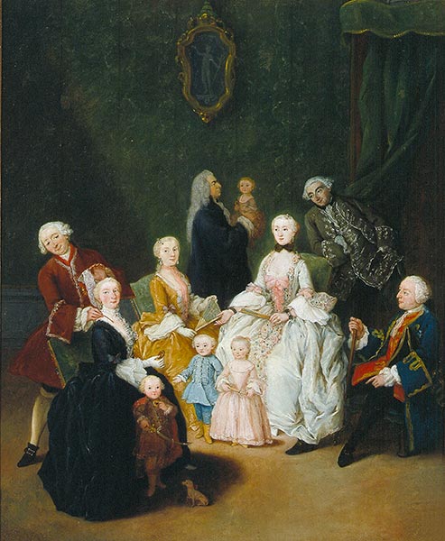Patrizierfamilie, 1755 | Pietro Longhi | Giclée Leinwand Kunstdruck