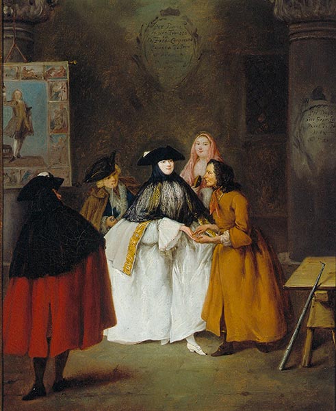 Die Wahrsagerin, 1752 | Pietro Longhi | Giclée Leinwand Kunstdruck