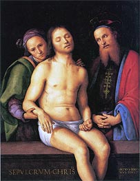 Sepulcrum Christi, 1498 von Perugino | Leinwand Kunstdruck
