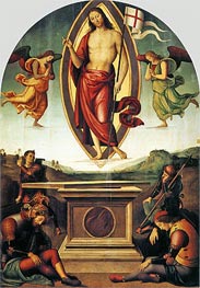 Auferstehung Christi, c.1499 von Perugino | Leinwand Kunstdruck