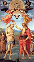 Taufe Christi, 1512 von Perugino | Leinwand Kunstdruck
