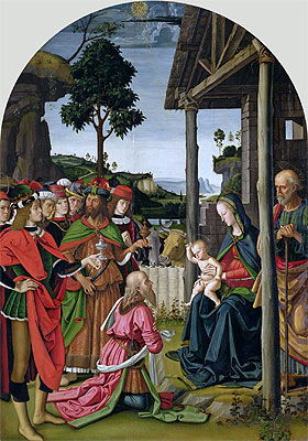 Adoration of the Magi, c.1476 | Perugino | Giclée Canvas Print