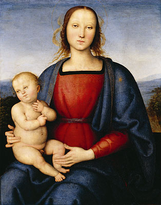 Madonna und Kind, c.1500 | Perugino | Giclée Leinwand Kunstdruck