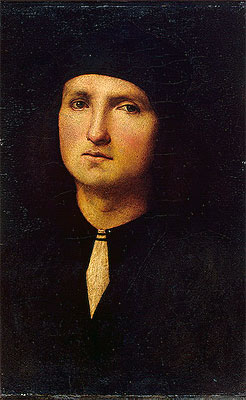 Porträt eines jungen Mannes, c.1500 | Perugino | Giclée Leinwand Kunstdruck