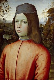 Porträt eines Jungen, c.1454/13 von Pinturicchio | Leinwand Kunstdruck