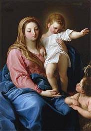 Pompeo Batoni | The Madonna and Child with the Infant Saint John the Baptist, Undated | Giclée Canvas Print