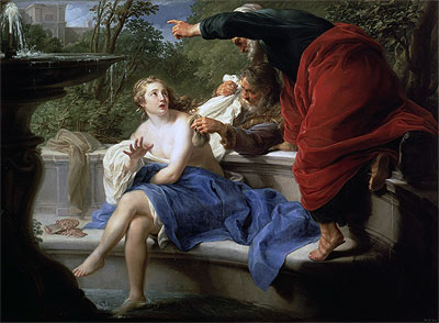 Susanna and the Elders, 1751 | Pompeo Batoni | Giclée Leinwand Kunstdruck
