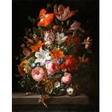 Flowers in a Glass Vase, 1704 - Rachel Ruysch