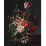 Flowers in a Glass Vase with a Tulip, 1716 - Rachel Ruysch