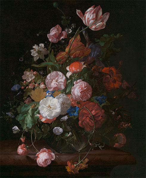 Rachel Ruysch | Still Life with Flowers, 1709 | Giclée Canvas Print