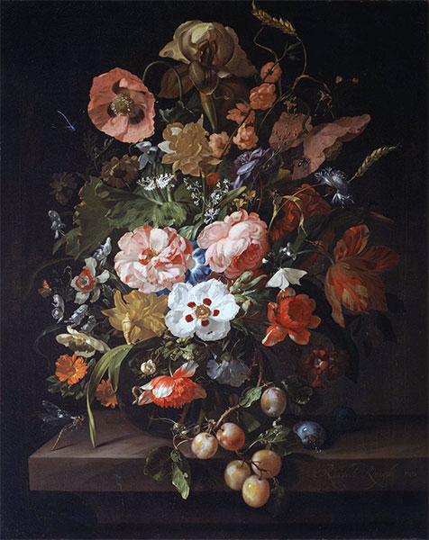 Still Life with Flowers and Fruits, 1703 | Rachel Ruysch | Giclée Canvas Print