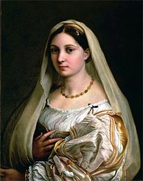 La Donna Velata, c.1514/16 von Raphael | Leinwand Kunstdruck