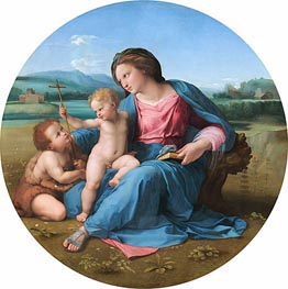 Madonna Alba, c.1511/13 von Raphael | Leinwand Kunstdruck