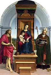 The Ansidei Madonna, 1505 by Raphael | Canvas Print