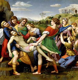 The Deposition, 1507 von Raphael | Leinwand Kunstdruck