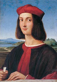 Portrait of the Young Pietro Bembo, c.1504/06 von Raphael | Leinwand Kunstdruck