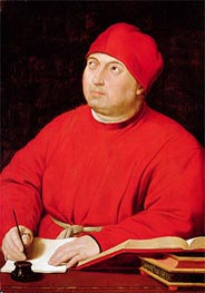 Portrait of Tommaso Inghirami, c.1516 von Raphael | Leinwand Kunstdruck