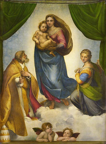 Raphael | The Sistine Madonna, 1513 | Giclée Canvas Print
