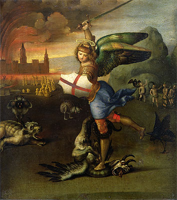 Saint Michael and the Dragon, c.1503/04 | Raphael | Giclée Canvas Print