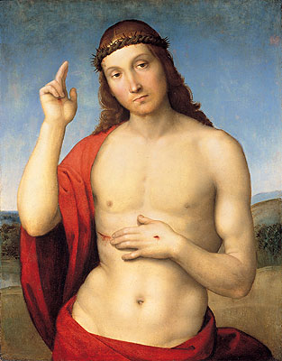 The Blessing Christ, c.1506 | Raphael | Giclée Leinwand Kunstdruck