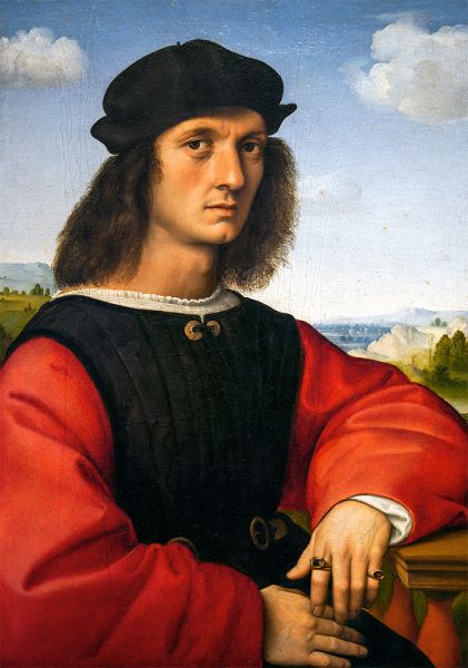 Portrait of Agnolo Doni, 1506 | Raphael | Giclée Canvas Print