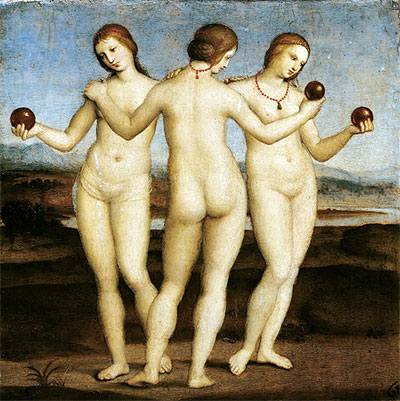Die drei Grazien, c.1504/05 | Raphael | Giclée Leinwand Kunstdruck