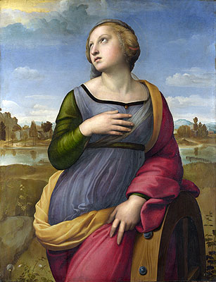 Saint Catherine of Alexandria, c.1507 | Raphael | Giclée Leinwand Kunstdruck