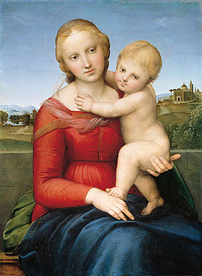 The Small Cowper Madonna, c.1505 | Raphael | Giclée Leinwand Kunstdruck