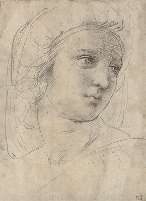 Head of a Muse, n.d. | Raphael | Giclée Papier-Kunstdruck