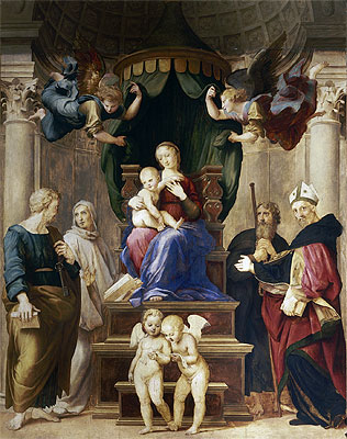 Madonna del Baldacchino, c.1507 | Raphael | Giclée Canvas Print