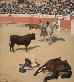 Bulls (Dead Horses), 1886 by Ramon Casas | Canvas Print