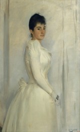 Portrait of Montserrat Carbó, 1888 by Ramon Casas | Canvas Print