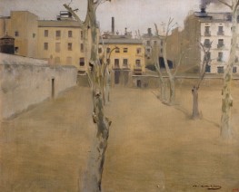 Courtyard of the Old Barcelona Prison, 1894 by Ramon Casas | Canvas Print