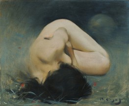 Foreshortened Female Nude, 1894 by Ramon Casas | Canvas Print