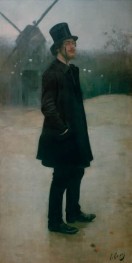 The Bohemian, Poet of Montmartre (Portrait of Erik Satie), 1891 | Ramon Casas