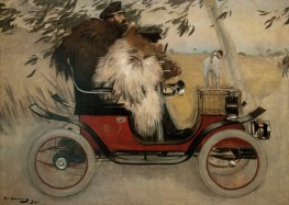 Ramon Casas and Pere Romeu in an Automobile, 1901 | Ramon Casas