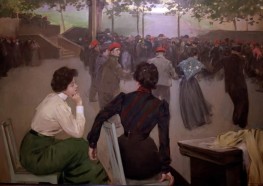 Sardanas at the Fountain of San Roque in Olot, c.1901/02 by Ramon Casas | Canvas Print