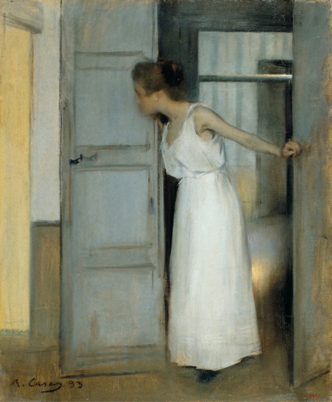 Über meine Leiche, 1893 | Ramon Casas | Giclée Leinwand-Kunstdruck