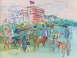 Raoul Dufy | Front of the Grandstand, 1937 | Giclée Paper Art Print