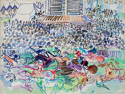 Raoul Dufy | The Races at Epsom, 1938 | Giclée Paper Art Print