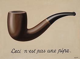 Das ist kein Rohr, 1929 von Rene Magritte | Leinwand Kunstdruck