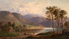 Loch Long, 1867 von Robert Scott Duncanson | Leinwand Kunstdruck